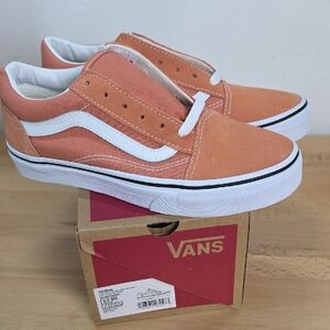 Vans Kids Old Skool Low-Top Sneakers - Peach/White